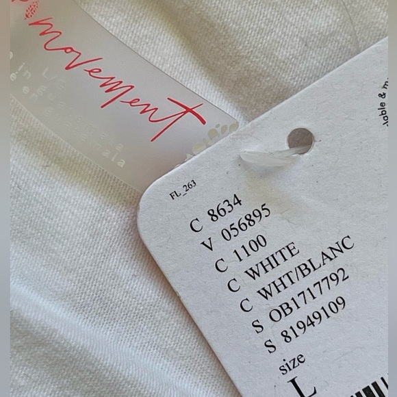 Free People Hot Shot Mini Dress White Size Large NWT - Picture 10 of 13